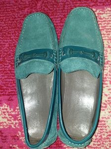 Cole Haan Teal Suede Loafers 8.5 M